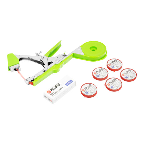 Набор, тапенер садовый для подвязки растений, скобы 10 000 шт., 6 лент 30 м Palisad