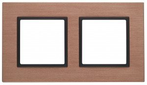 ЭРА 14 Elegance рамка СУ 2 мест.металл, медь+антр 14-5202-14 5848