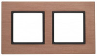 ЭРА 14 Elegance рамка СУ 2 мест.металл, медь+антр 14-5202-14 5848