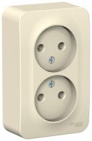 Systeme Electric BLANCA роз. ОУ 2 мест. 16А молоч. (пл.осн.) BLNRA000202 (10!)