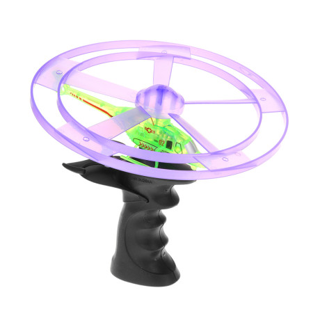 ИГРОЛЕНД Пропеллер запускалка, со свет.эфф, диск 15см, пистолет для запуска, PP, 23,5х28,5х5,5см