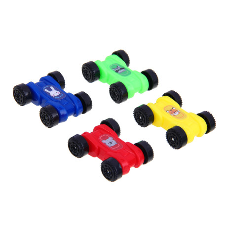 ИГРОЛЕНД Автотрек "Гонки", пластик, 4 машинки, 21,5х22х5 см