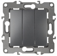 ЭРА 12 мех. выкл. СУ 3 кл. 10А графит, автоклеммы 12-1107-12 3378