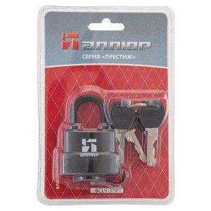 АЛЛЮР ВС1Ч-374П влагозащ черный 6 кл. d6,3мм Замок навесной (72,6)