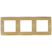 ЭРА 12 рамка СУ 3 мест., сосна, 12-5003-11 9706
