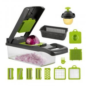 Овощерезка 14в1 TALENTIERT, с контейнером, пластик 105041 Mallony