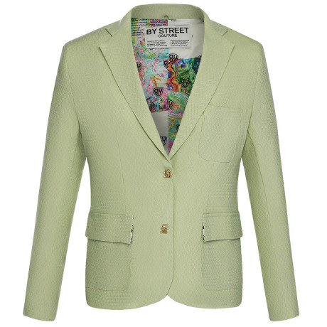 Пиджак со стразами, унисекс, салатовый, разм.M