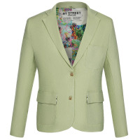 Пиджак со стразами, унисекс, салатовый, разм.M