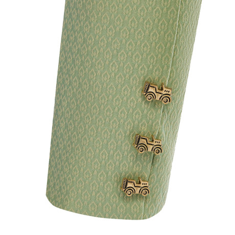 Пиджак со стразами, унисекс, салатовый, разм.M