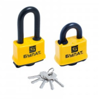 БУЛАТ ВС 0350/0350-01 ПОД ОДИН КЛЮЧ компл.- 2шт 5кл. d=11мм Замок навесной24,6)