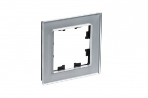 Systeme Electric AtlasDesign Nature рамка СУ 1 мест. стекло алюм. ATN320301 (3!)