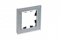 Systeme Electric AtlasDesign Nature рамка СУ 1 мест. стекло алюм. ATN320301 (3!)