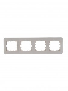 Lezard KARINA LIFE рамка 4 мест. (горизонт.) б/вст крем (ABS) 708-0300-149