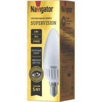 Navigator SUPERVISION свеча C37 E14 6W(540lm) 2700K 2K 37х105 Ra97 NLL-C37-6-230-2.7K-E14-FR-SV