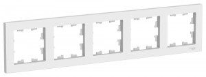 Systeme Electric AtlasDesign рамка СУ 5 мест., ЛОТОС ATN001305 (5!)