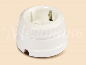 МЕЗОНИНЪ РЕТРО роз. ОУ 1 мест. (земля) с рамкой, белый фарфор GE70301-01