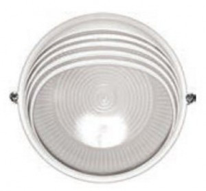 Светильник НПП1107 белый/круг ресничка 100W IP54  IEK
