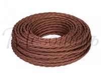 МЕЗОНИНЪ РЕТРО-провод витой 2х1,5 Корич. (бух. 10м, цена за 1м) GE70111-04