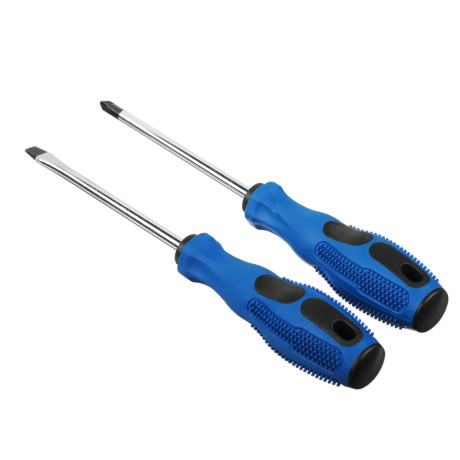РОКОТ Набор отверток "Любитель" 2шт, с прорезиненной ручкой, 20см