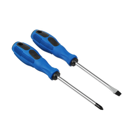 РОКОТ Набор отверток "Любитель" 2шт, с прорезиненной ручкой, 20см