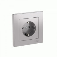 Systeme Electric ATLASDESIGN роз. СУ 1 мест. (земля) штор, 16А (автоклеммы)АЛЮМИНИЙ ATN000344S (10!)