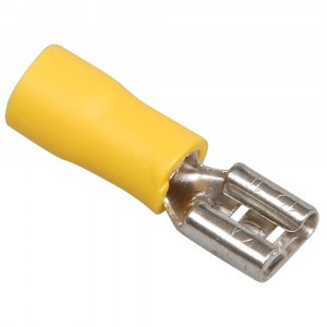 STEKKER Наконечник плоский изолир. (мама) РпИм 4-6мм2 Желтый LD402-60250 (уп.100шт) 39414