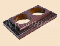 МЕЗОНИНЪ Рамка дерев. 2 мест. &quot;Престиж&quot;, красное дерево, для наруж. и внутр. монтажа GE70707-27