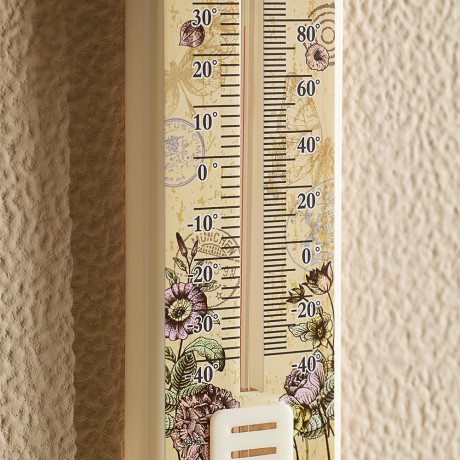 Термометр комнатный тм VETTA, Цветы, пластик, 19х4см, на блистере