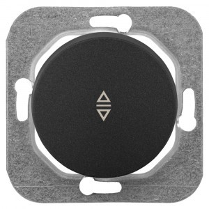 Bylectrica РЕТРО ПРОВАНС мех. выкл. 1 кл. перекрестный, СУ (С6/2 10-3362 черный графит)