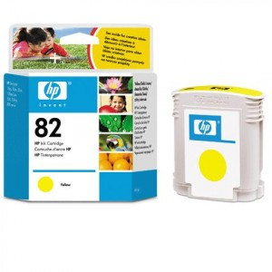 Картридж струйный для плоттера HP (C4913A) Designjet 510/CC800PS/ 815/820 и др,№82,желт, 69мл,ориг.