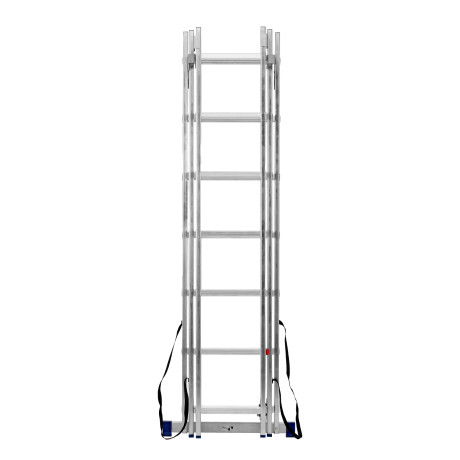 Лестница, 3 х 7 ступеней, алюминиевая, трехсекционная, Сибртех