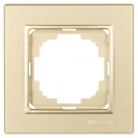 Nilson рамка 1 мест. ALEGRA  золото 25150091