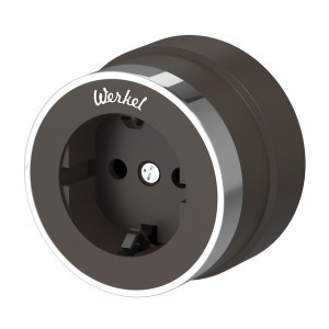 Werkel роз. ОУ 1 мест. 16А Vintage земля (мокко матовый/хром) W5871052