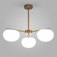 Eurosvet св-к подвесной 3x25W G9 600х600х500 мет. бел./латунь Like 30190/3 a065711