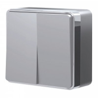 Werkel выкл. ОУ 2 кл. Gallant (серебро) a052769 W5020006