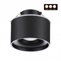 NOVOTECH 358962 SPOT NT22 242 черн. св-к встр. LED 2K-4K-6K 12W вниз + 3W вверх 110-265V