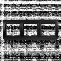 Smartbuy Марс Рамка 3-местная горизонтальная черная  (SBE-02b-00-FR-3)