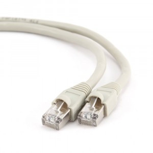 Cablexpert патч-корд FTP cat6, 10м, литой, многожильный (серый)