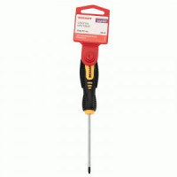 Отвертка крестовая PZ 0х75 мм, двухкомпонентная рукоятка REXANT 12-6413