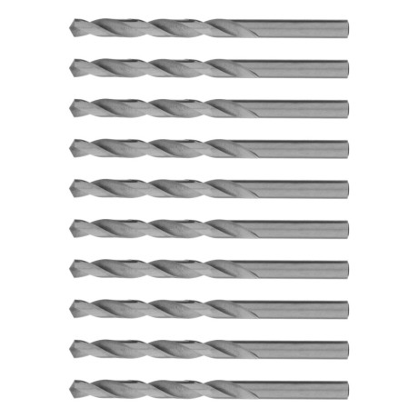 Сверло по металлу, 8 мм, полированное, HSS, 10 шт, цилиндрический хвостовик Matrix