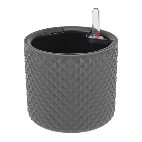 Кашпо автополив ФАСЕТ D150 2л Графит М3235 х12