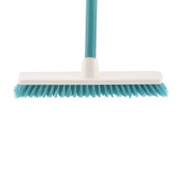 Щетка пластмассовая "Shrober" для чистки ковров 270 мм, бирюзовая, c черенком, 120 см, D 22 мм Elfe