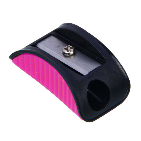 Точилка, 1 отверстие, пластик, металл, 4 цвета корпуса