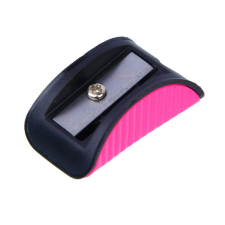 Точилка, 1 отверстие, пластик, металл, 4 цвета корпуса