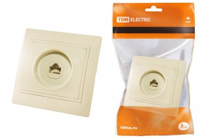 TDM Таймыр роз. компьют. СУ 1 мест. сл. кость (керам. осн. RJ45) (10!) SQ1814-0121