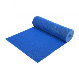 Коврик-дорожка ПВХ  Zig-Zag 5 мм 0,9*10 м, против скольжения, голубой VORTEX