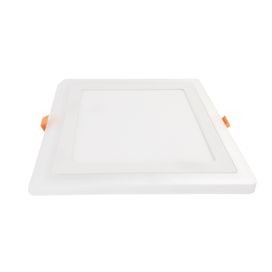 Ecola св-к встр. св/д даунлайт Квадрат 12W 4200K 4K подсветка 4W 4K 195(155)x20 DLRV16ELC (20!)