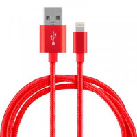 Кабель Energy ET-26 USB(A)шт. - 8 pin шт. (lightning, iphone), 1м, красный
