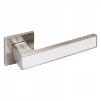 АЛЛЮР АРТ "Лана" SN/W (86811) защитная пленка, мат.никель/белый Комплект ручек (20)