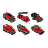 ИГРОЛЕНД Набор из 3-х машин "Пожарная служба", металл, 10,5х5,2х21,5 см, 4 дизайна